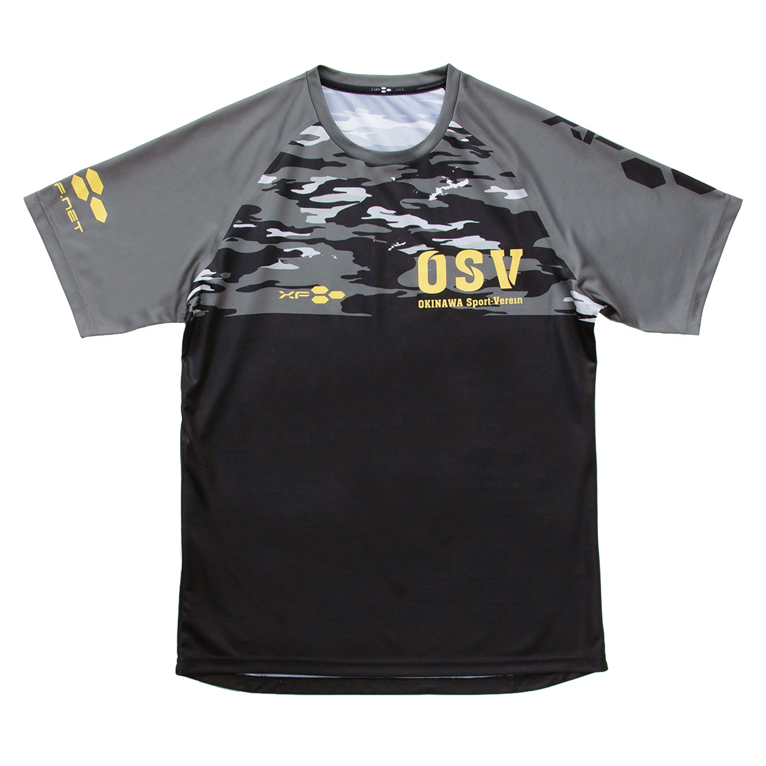 沖縄SV(OSV) ドライTシャツ 迷彩 ブラック
