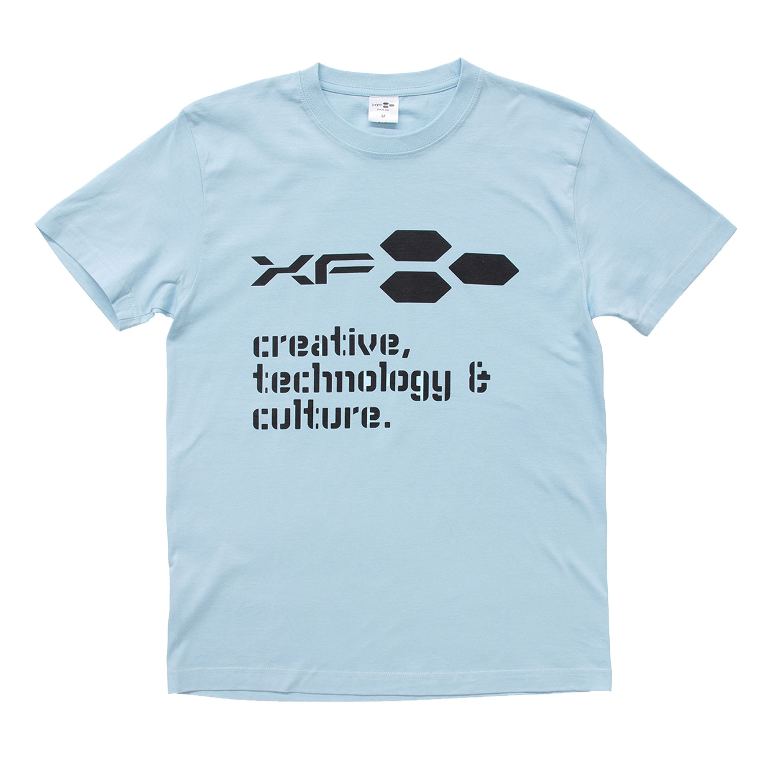 Tシャツ XF03 ロゴ サックス